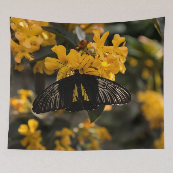 Item preview, The Enchantment of Butterflies - Yellow Black and Silver Beauty designed and sold by Georgia Mizuleva.