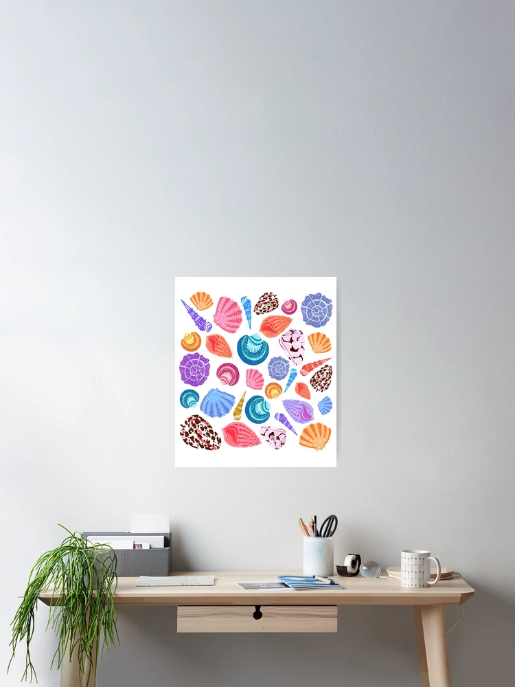 Thumbnail 2 of 3, Poster, Shell pattern (large) designed and sold by Gypsopani.