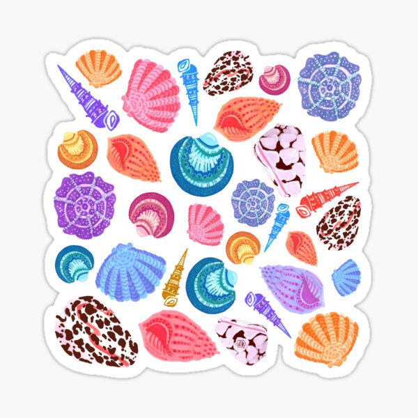 Shell pattern (large) Sticker