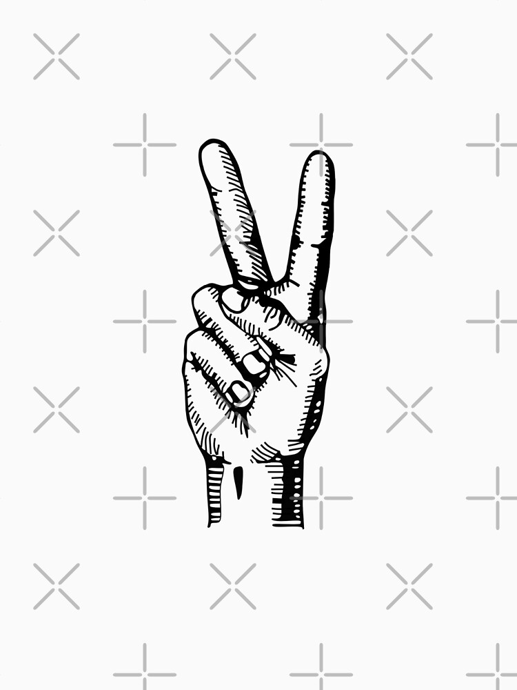 peace fingers shirt