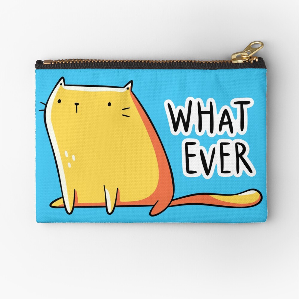 Whatever Cat Zipper Pouch