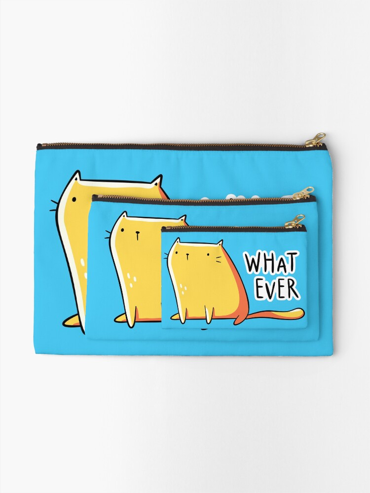 Alternate view of Whatever Cat Zipper Pouch
