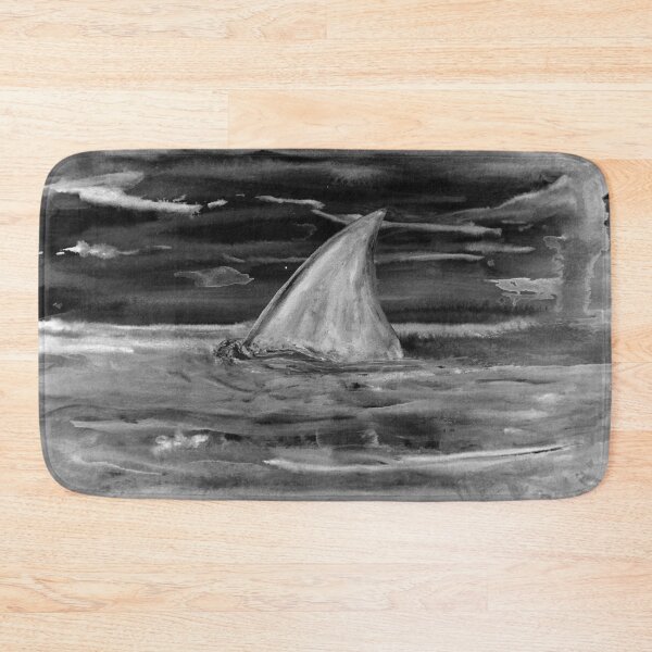 Item preview,  Shark fin white on black designed and sold by Kissart.