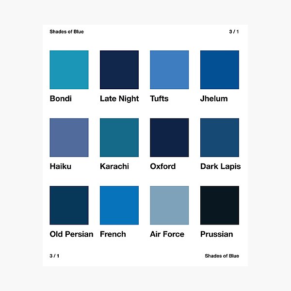 Item preview, Shades of blue designed and sold by mildstorm.