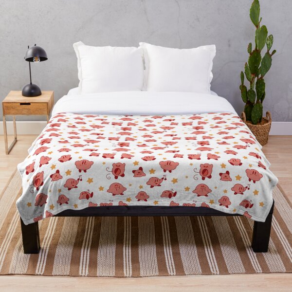 Kirby Pattern Throw Blanket