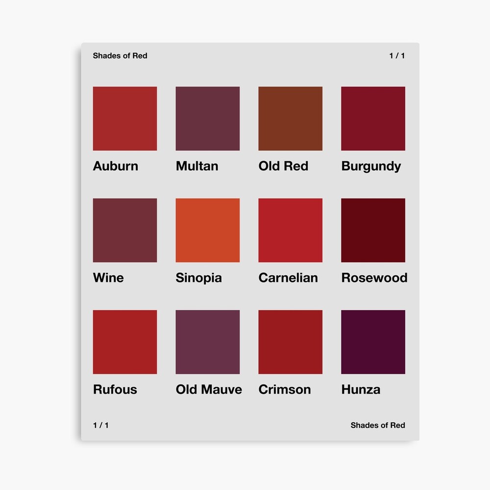 Shades of red Poster