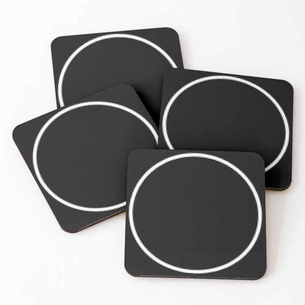 Item preview, Slightly Pixelated Circle | White on Black Ground - Pixelart Design designed and sold by Dator.