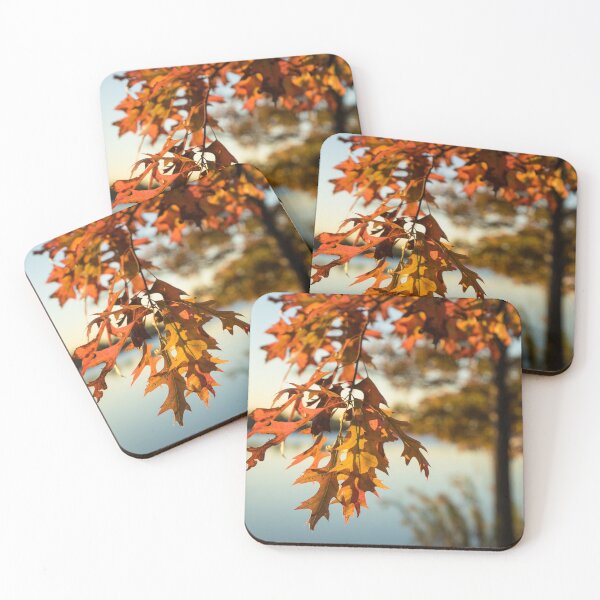 Item preview, Sunny Autumn Colors on the Shore - the Changing Oak Tree designed and sold by Georgia Mizuleva.
