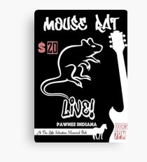 Mouse Rat Concert Poster Canvas Print