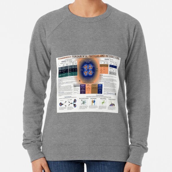The Standard Model of Fundamental Particles and #Interactions - #Physics #StandardModel #FundamentalParticles Lightweight Sweatshirt