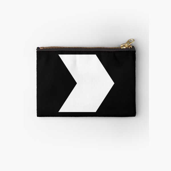 Item preview, Chevron Arrow To The Right Symbol | White on Black Ground - Minimalism Art Design designed and sold by Dator.
