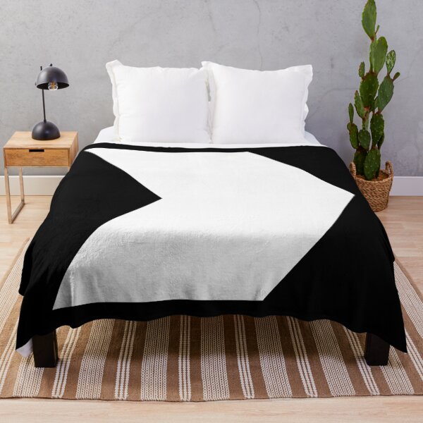 Item preview, Chevron Arrow To The Right Symbol | White on Black Ground - Minimalism Art Design designed and sold by Dator.