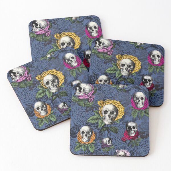 Item preview, Skulls 'N' Roses Blue designed and sold by grinningskull.