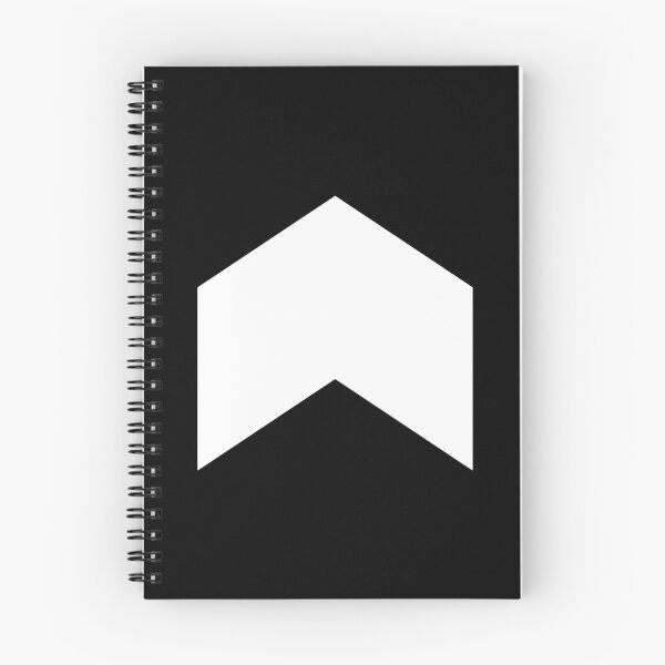 Item preview, Upwards Pointing Chevron Symbol | White on Black Ground - Minimalism Art Design designed and sold by Dator.