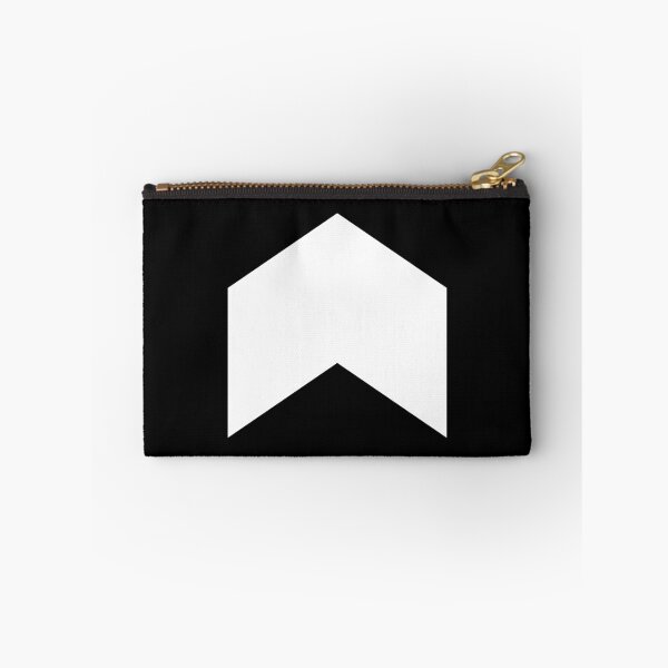 Item preview, Upwards Pointing Chevron Symbol | White on Black Ground - Minimalism Art Design designed and sold by Dator.