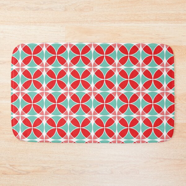 Item preview, Red and Green Overlapping Circles - Shippo Pattern designed and sold by TMBTM.