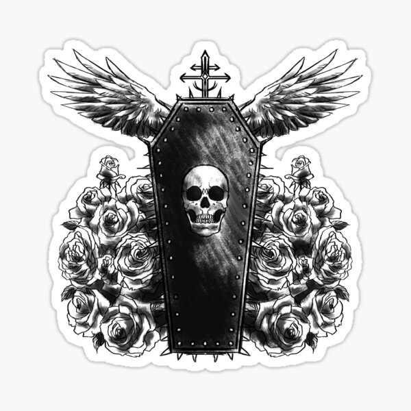 Coffin Tattoo Sticker
