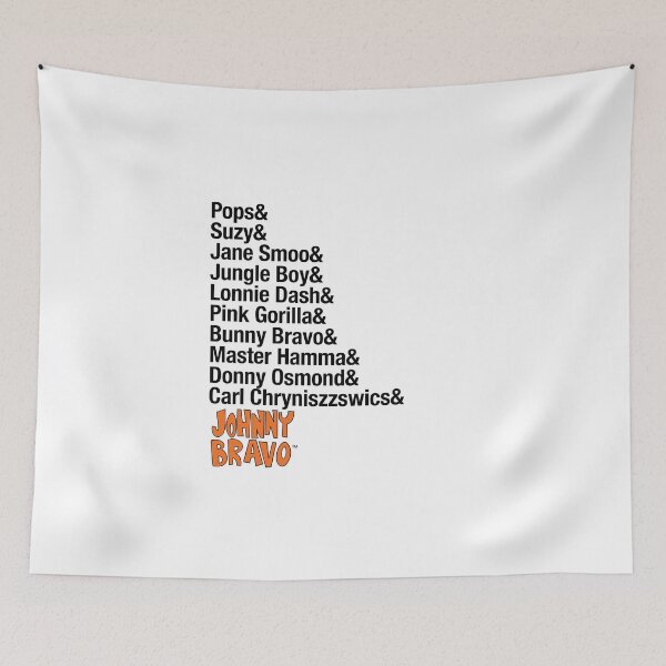 Item preview, Johnny Bravo™ Characters List designed and sold by azule1.