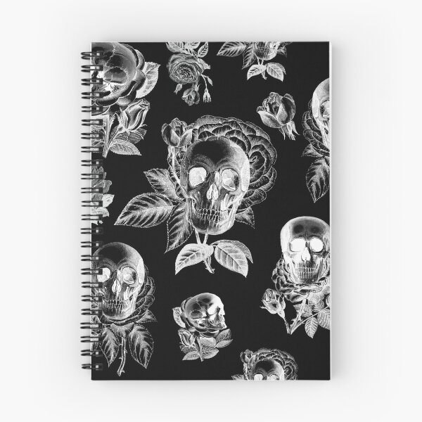 Item preview, Skulls 'n' Roses Monochrome designed and sold by grinningskull.