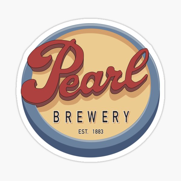 Pearl Brewery Sign Sticker