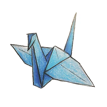 Artwork thumbnail, Paper crane by Devon Bailey