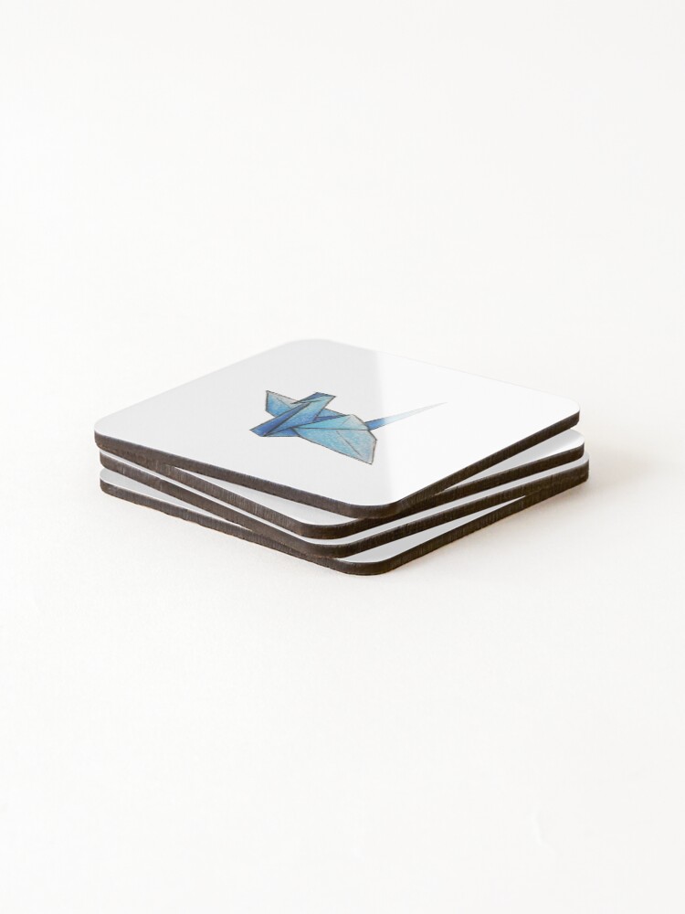 Thumbnail 4 of 5, Coasters (Set of 4), Paper crane designed and sold by Devon Bailey.