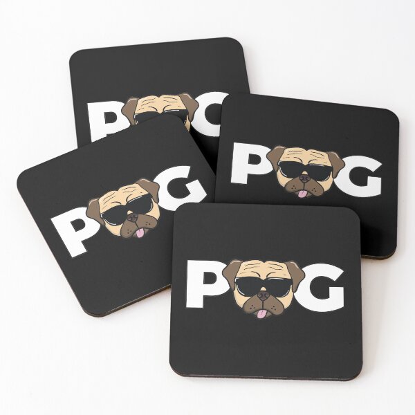 Item preview, Pug Text Cute Funny Dog With Sunglasses Pet Humor designed and sold by OldDannyBrown.