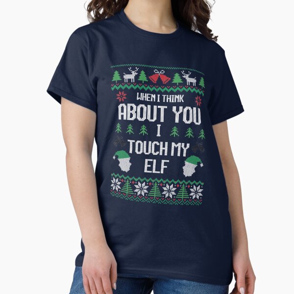 Item preview, I Touch My Elf Funny Christmas Sweater Design designed and sold by TrndSttr.