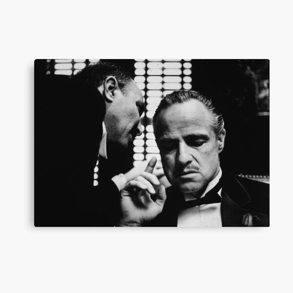 The Godfather movie poster don Marlon Brando Canvas Print