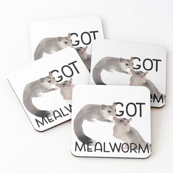 Item preview, Sugar Gliders- Pair Got MealWorms? designed and sold by LordGraceArt.