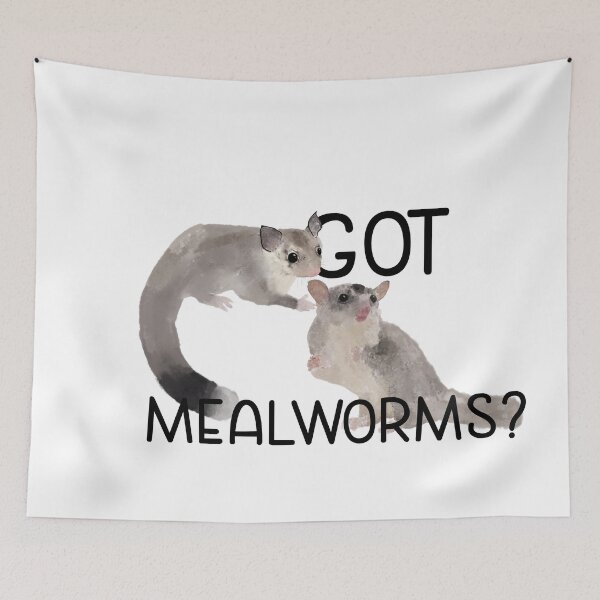 Item preview, Sugar Gliders- Pair Got MealWorms? designed and sold by LordGraceArt.