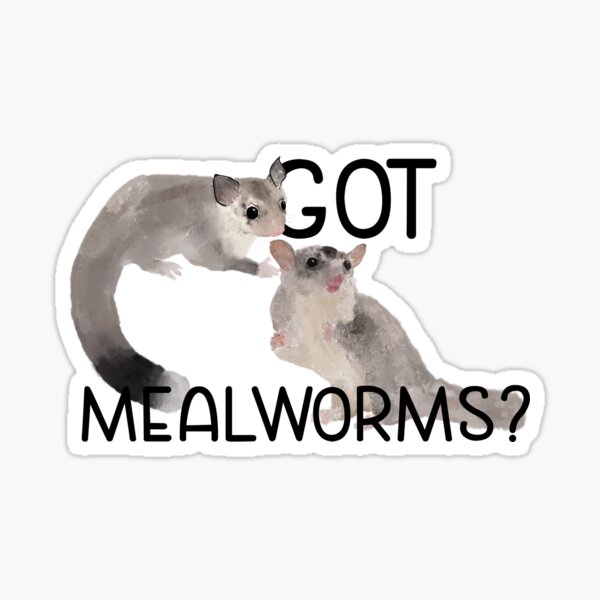 Item preview, Sugar Gliders- Pair Got MealWorms? designed and sold by LordGraceArt.