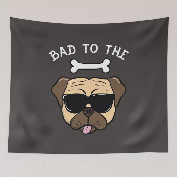 Item preview, Bad To The Bone Cute Funny Dog With Sunglasses designed and sold by OldDannyBrown.