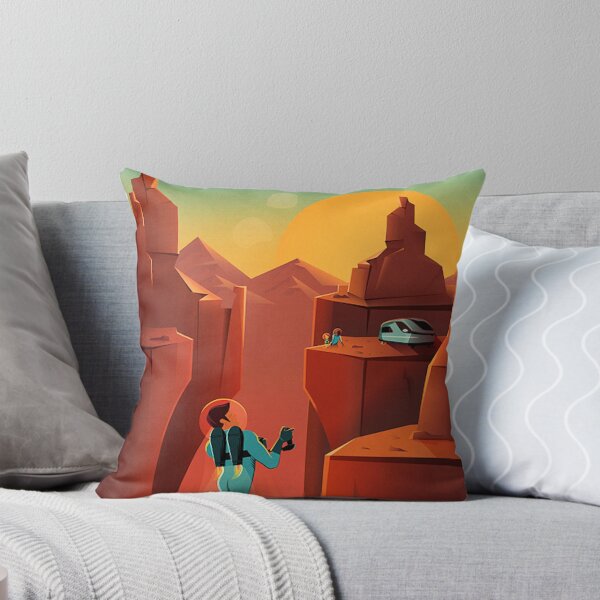 Item preview, Vallis Marineris Travel Poster designed and sold by Nikki SpaceStuffPlus.