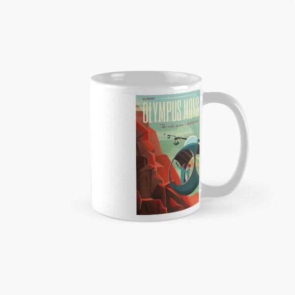 Item preview, Olympus Mons Travel Poster designed and sold by Nikki SpaceStuffPlus.