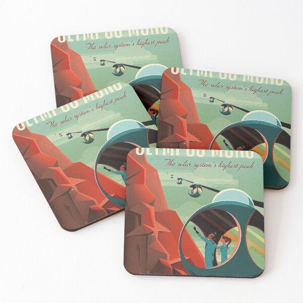 Item preview, Olympus Mons Travel Poster designed and sold by Nikki SpaceStuffPlus.