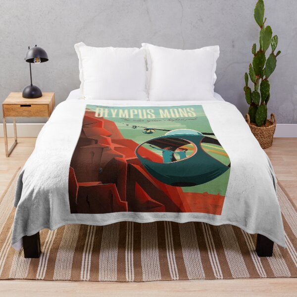 Item preview, Olympus Mons Travel Poster designed and sold by Nikki SpaceStuffPlus.