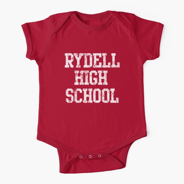Retro Rydell High School Short Sleeve Baby One-Piece