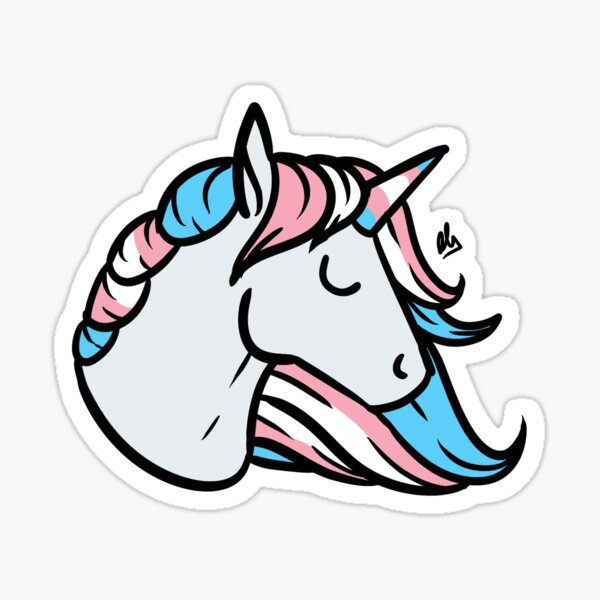 Pride Unicorn- Transgender/Trans Sticker