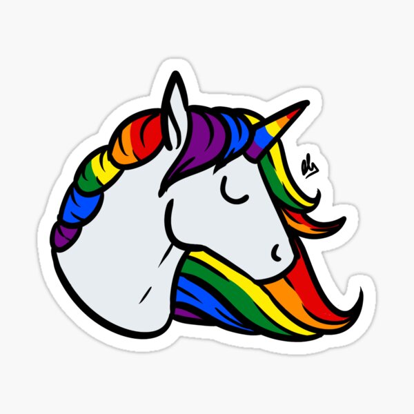 Pride Unicorn- Gay/Homosexual Sticker