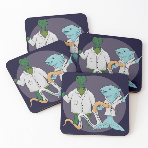 Item preview, Tortoise, Snake, and Fish Scientists designed and sold by Bridget Vincent.