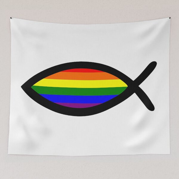 Item preview, Pride Jesus Fish Christianity Unity in Faith designed and sold by sweetsixty.