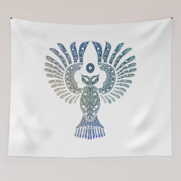 Item preview, Blue Nightowl Lineart  designed and sold by Sebastian Grafmann.