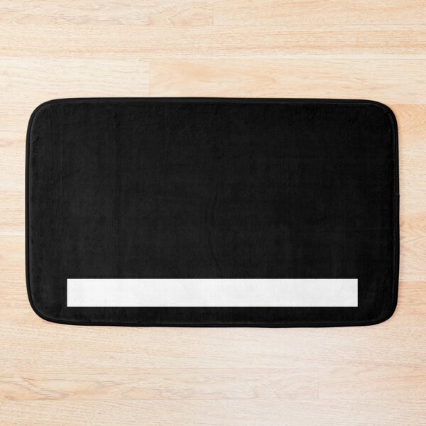 Item preview, Horizontal Line At Bottom | White on Black Ground - Minimalism Art Design designed and sold by Dator.