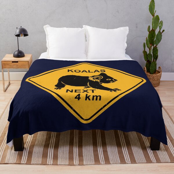 Item preview, Koalas Next 4 km - Koala Bear Warning Road Sign designed and sold by IncognitoMode.