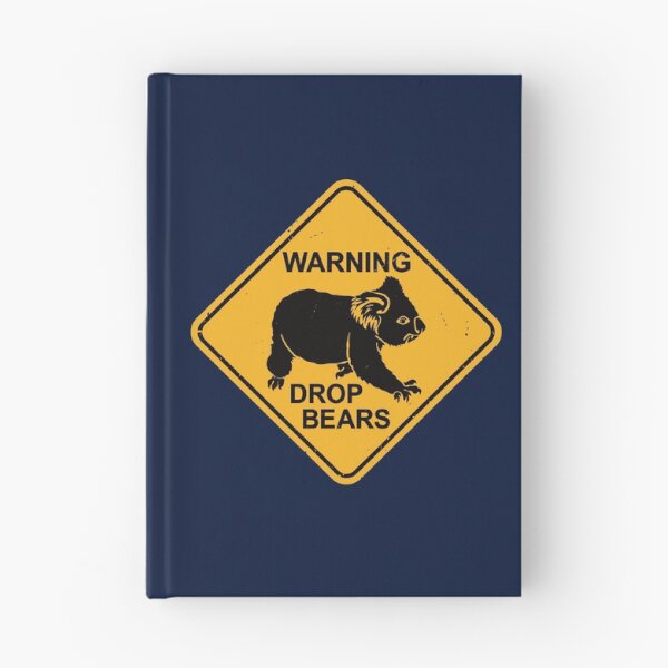 Item preview,  Warning - Drop Bears - Funny Koala Road Sign designed and sold by IncognitoMode.
