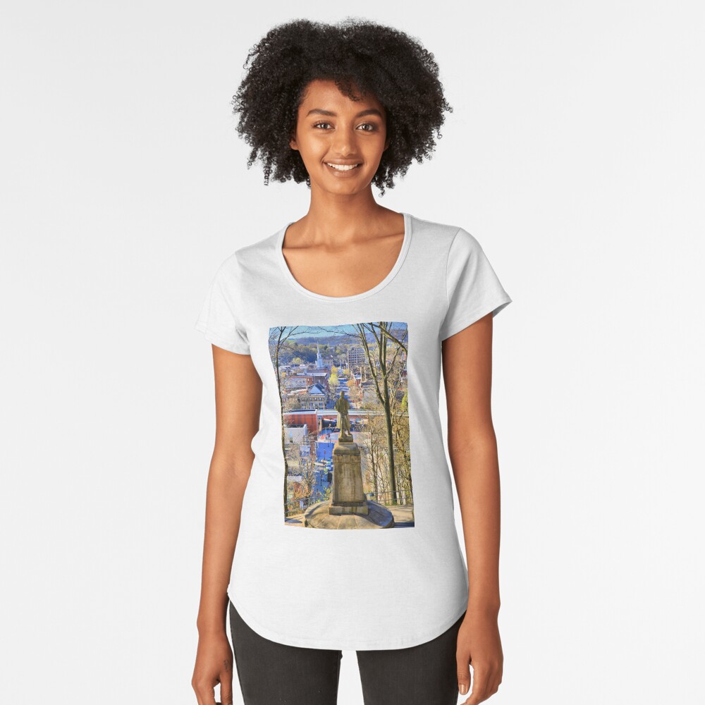 A View from College Hill Premium Scoop T-Shirt
