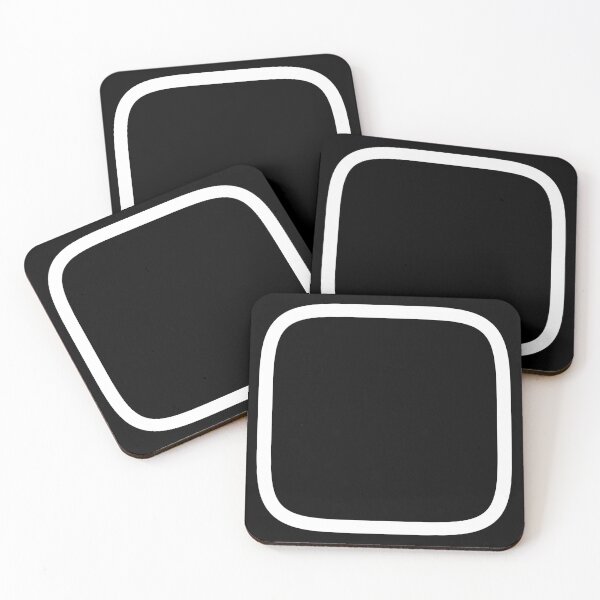 Item preview, Squircle Shape | White on Black Ground - Minimalism Art Design designed and sold by Dator.