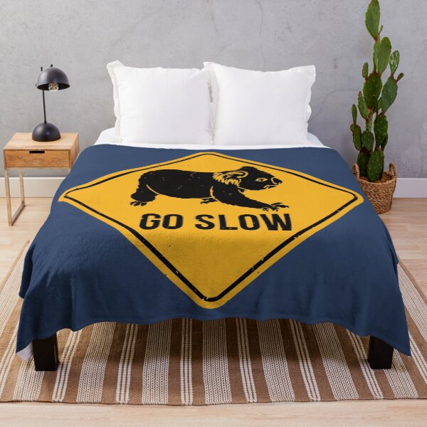 Item preview, Go Slow Koala Bear! - Koalas Warning Road Sign designed and sold by IncognitoMode.