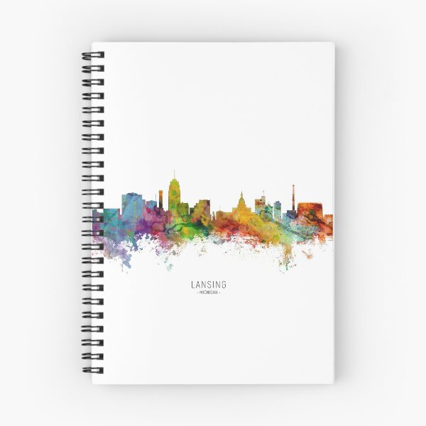 Item preview, Lansing Michigan Skyline designed and sold by ArtPrints.